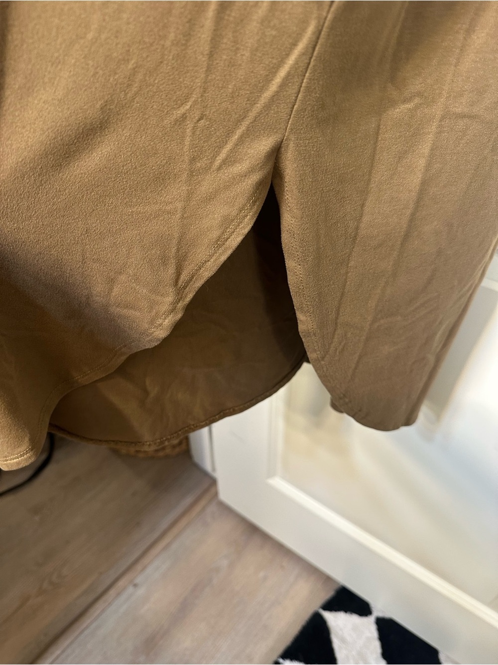 entro Sleeveless Midi Shift Dress in Taupe - Picture 8 of 10